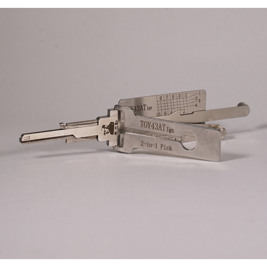 Lishi 2in1 จุดระเบิด TOY43AT TOY43 ISU5 TOY43R TOY38R (เฉพาะถอดรหัส) HU87