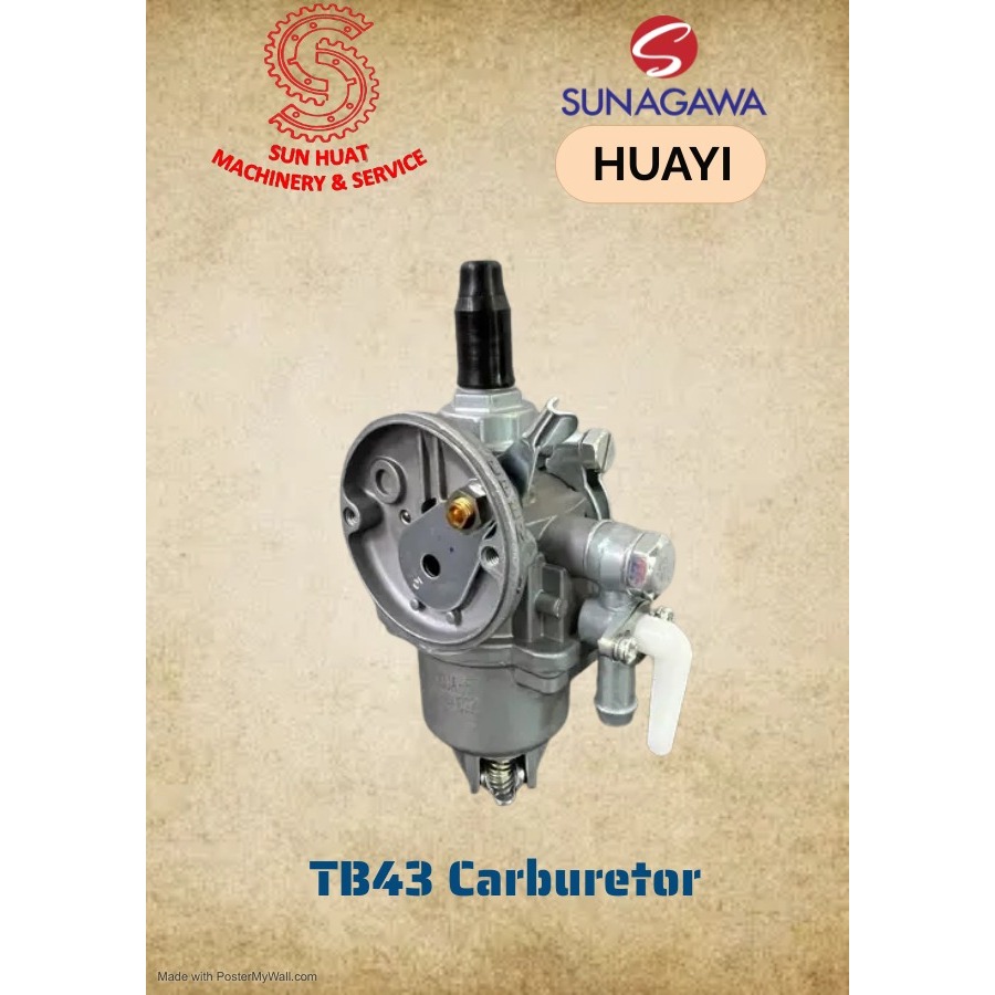 คาร์บูเรเตอร์ TB43 BG520 เครื่องตัดแปรง HUA YI คาร์บูเรเตอร์ Mesin Rumput TB43 BG520