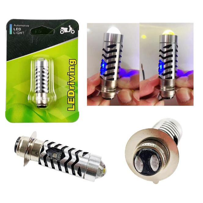 หลอดไฟ LED T19 MENTOL LC135 / EX5/ DASH V1/ WAVE / Y125Z / SRL110 T19 HID HEAD LAMP SUPER WHITE BRIG