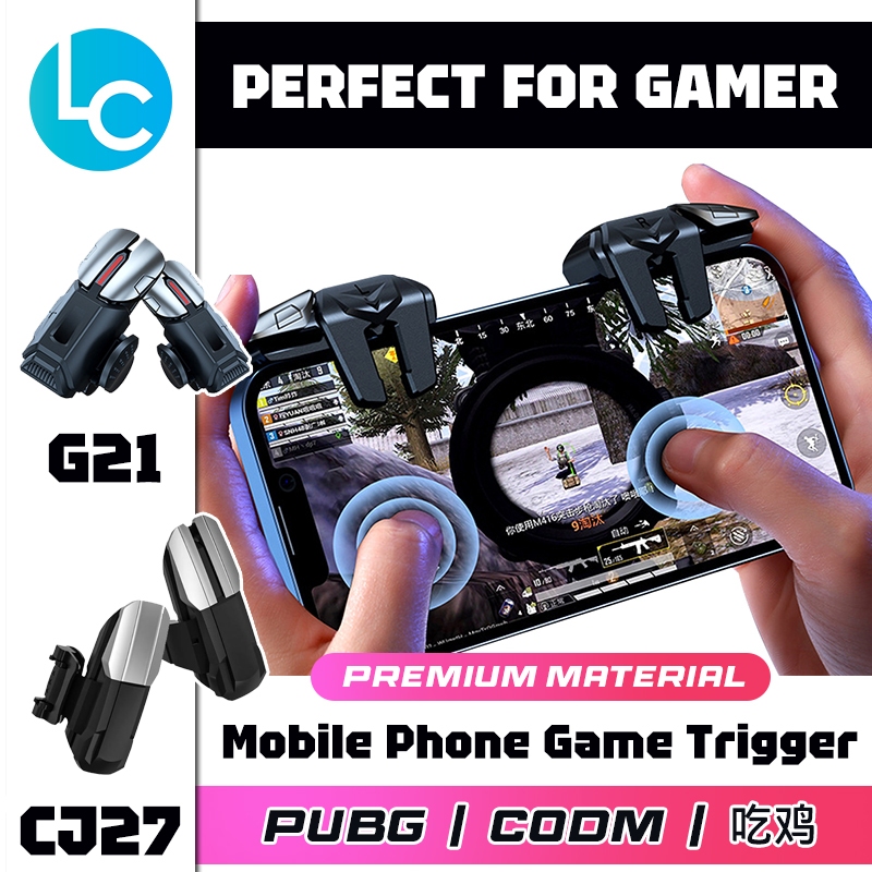 G21 CJ27 ตัวควบคุมเกมโทรศัพท์มือถือ Artifact อัตโนมัติความถี่สูงปุ่มคลิกจอยสติ๊กสําหรับเล่นเกม Trigger Gamepad สําหรับ PUBG