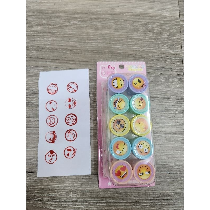 Emoji และ Prise Word Chop Stamp สําหรับรับปริญญาเด็กชายและเด็กหญิง