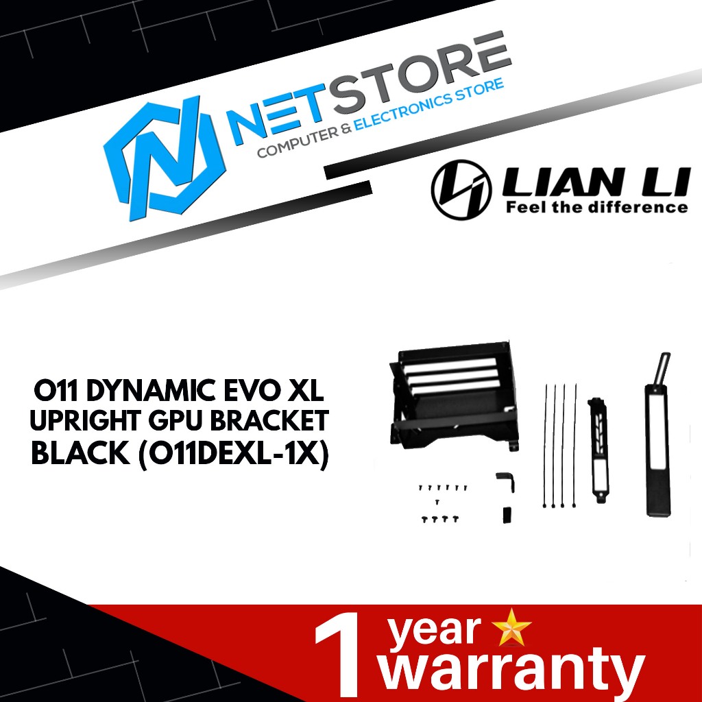 LIAN LI O11 DYNAMIC EVO XL UPRIGHT GPU BRACKET BLACK - O11DEXL-1X