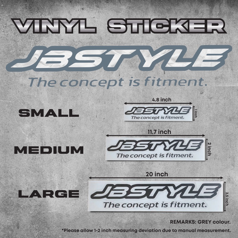 สติ๊กเกอร์ JB Style Concept Fitment