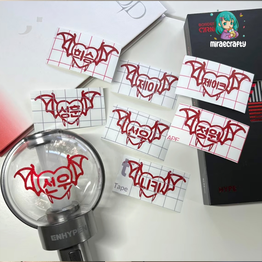 รูปลอกแท่งไฟค้างคาวแวมไพร์ ENHYPEN