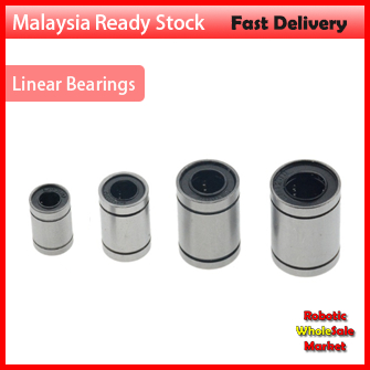 1 ชิ้น LM3UU LM4UU LM6UULM8UU LM10UU LM12UU LM16UU LM20UU Linear Bushing CNC Linear Bearings เพลาเชิ