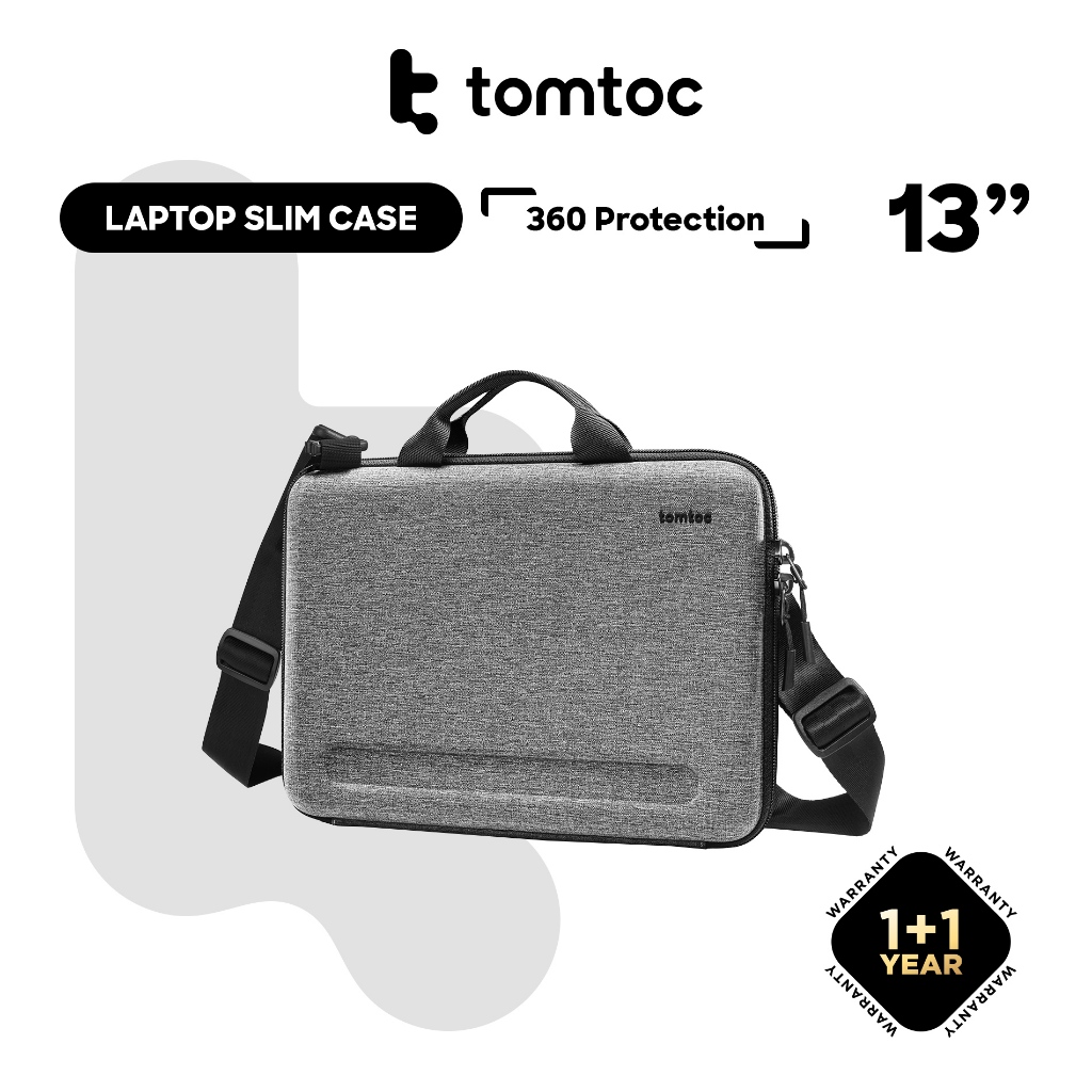 Tomtoc กระเป๋าสะพายไหล่ กระเป๋าแล็ปท็อป แบบแข็ง ขนาด 13 นิ้ว สําหรับ MacBook Pro 13 นิ้ว Air 13.3 นิ้ว