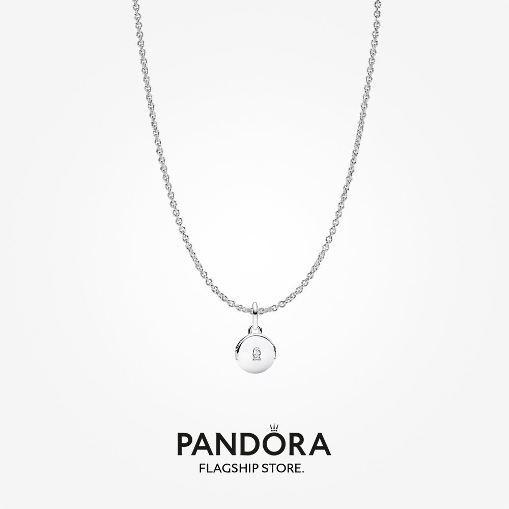 Pandora ชุดสร้อยคอ แกะสลัก รูปหัวใจ เปิดได้ 60 ซม.