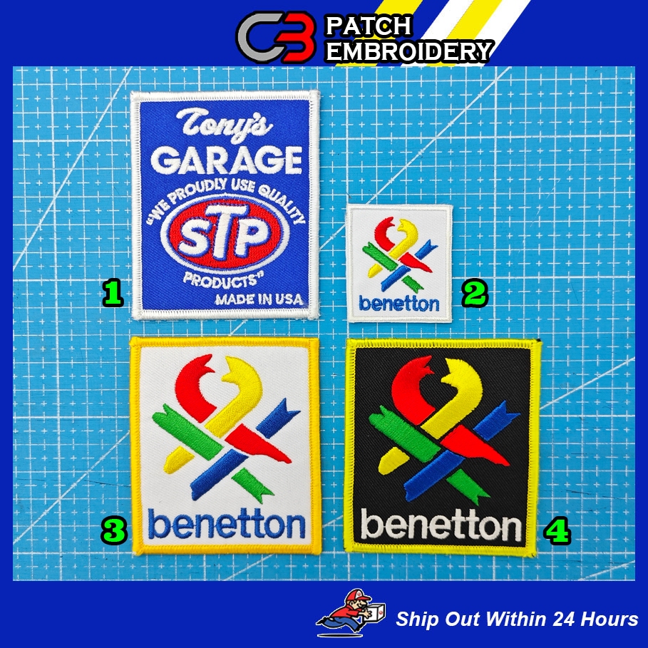 แผ่นแพทช์ STP ปักลาย Benetton Sulam PC76