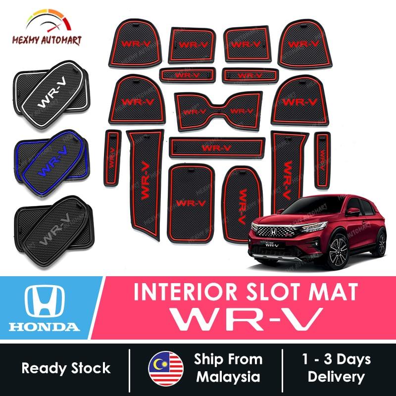 [ใหม่] Honda WRV 2023 2024 แผ่นสล็อตภายในยางกันลื่น Groove Pad อุปกรณ์ตกแต่งรถยนต์เครื่องประดับ Aksesori Kereta Bodykit