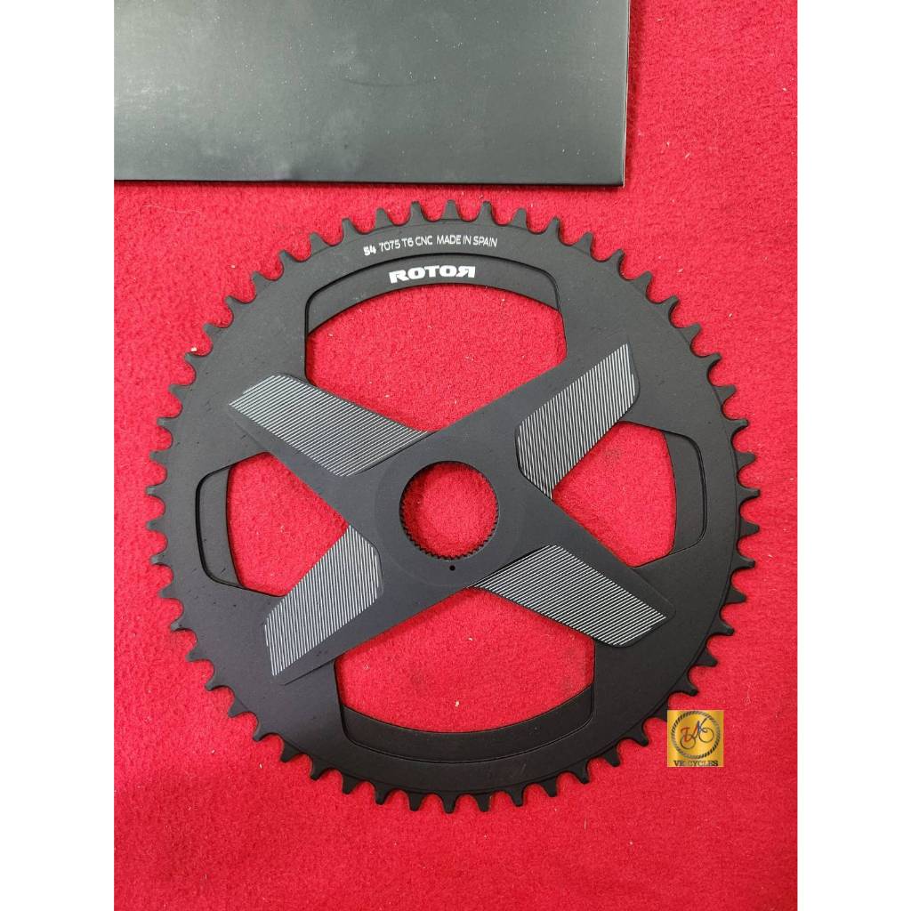 ROTOR CHAINRING DIRECT MOUNT DM ROUND RING 52T , 54T – สีดํา สําหรับเพลาเพลา 30 มม.