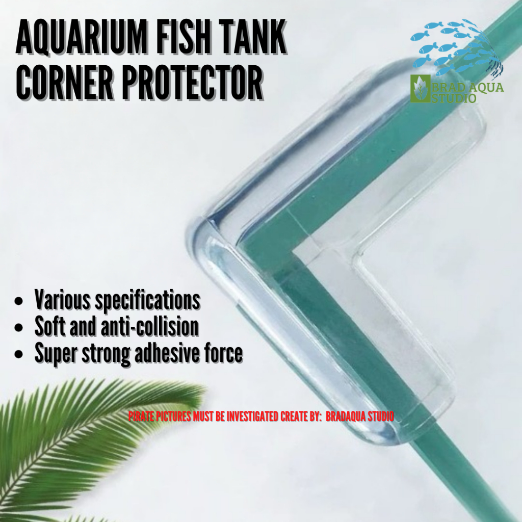 AQUARIUM Fish Tank Corner Protector Fish Tank Edges Protector Clear Fish Tank Support Tools Clear Aq