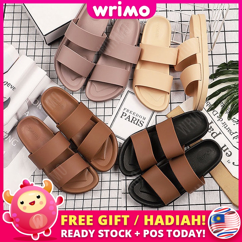 WILO Dualanino รองเท้าแตะผู้หญิง Kasut รองเท้าแตะรองเท้าผู้หญิง Wanita Lava Casual Comfort ks13420