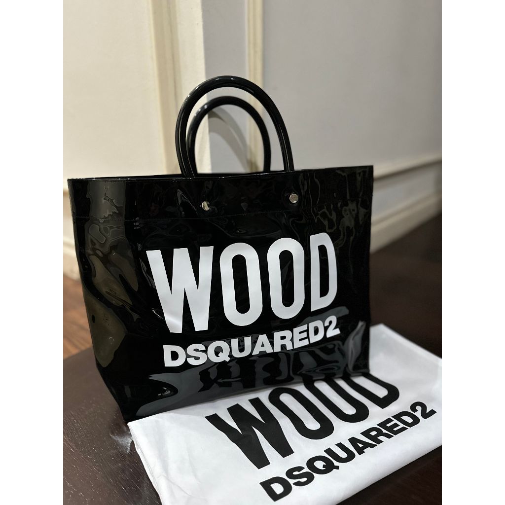LIMITED EDITION DSquared2 Wood Tote Bag
