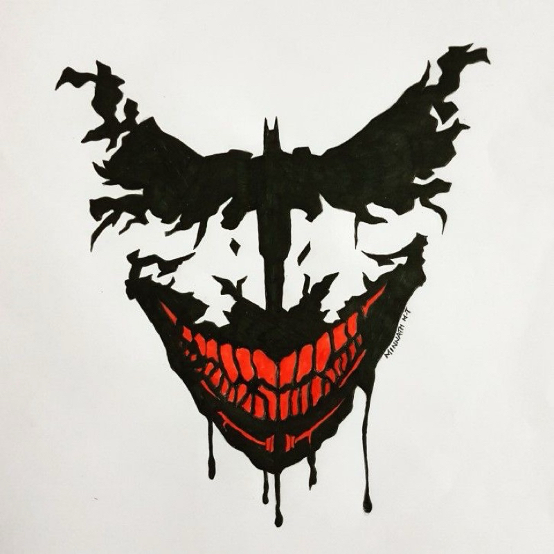 K669 JOKER สติ๊กเกอร์รูปลอกไวนิลเลือด