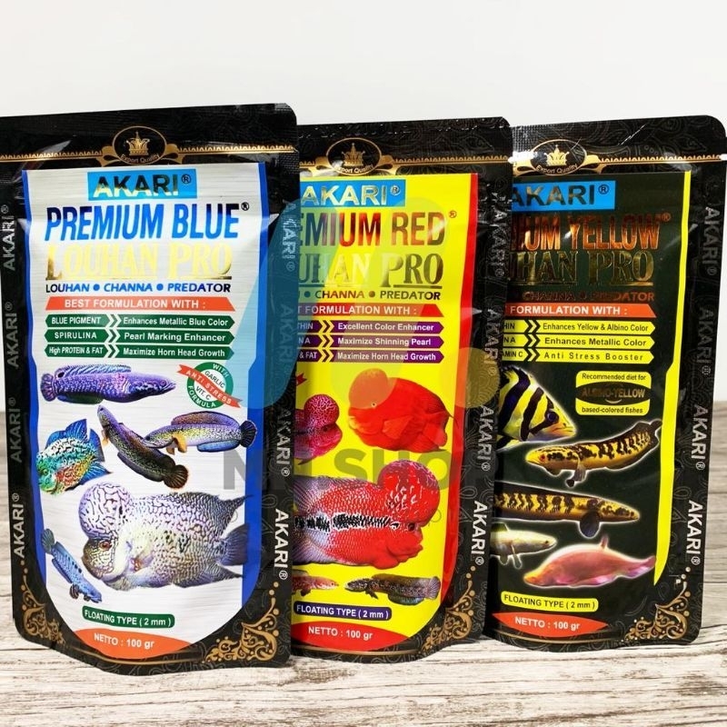 Akari premium pro เม็ด 2 มม. สําหรับเรือเอกปลาชะนะ,louhan