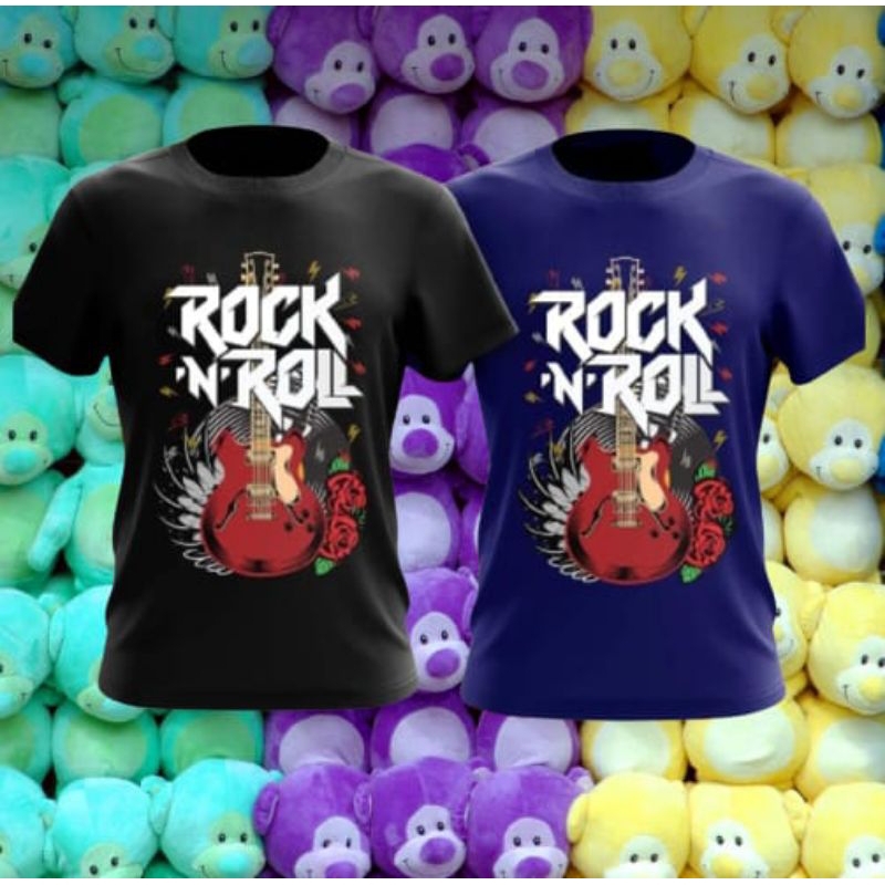 Baju DEWASA ROCK & ROLL GITER พรีเมี่ยมผ้าฝ้าย 100%