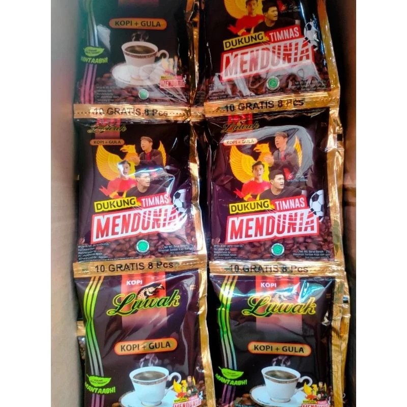 Kopi Luwak Kopi + Gula Black Coffee 10x25gr