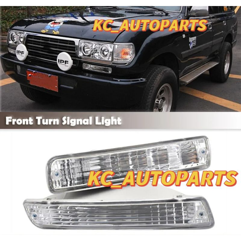 Toyota Land Cruiser Landcruiser LC80 FJ82 FJ80 HJ80 BJ80 ไฟสัญญาณกันชน Crystal Clear 1991 1992 1993 