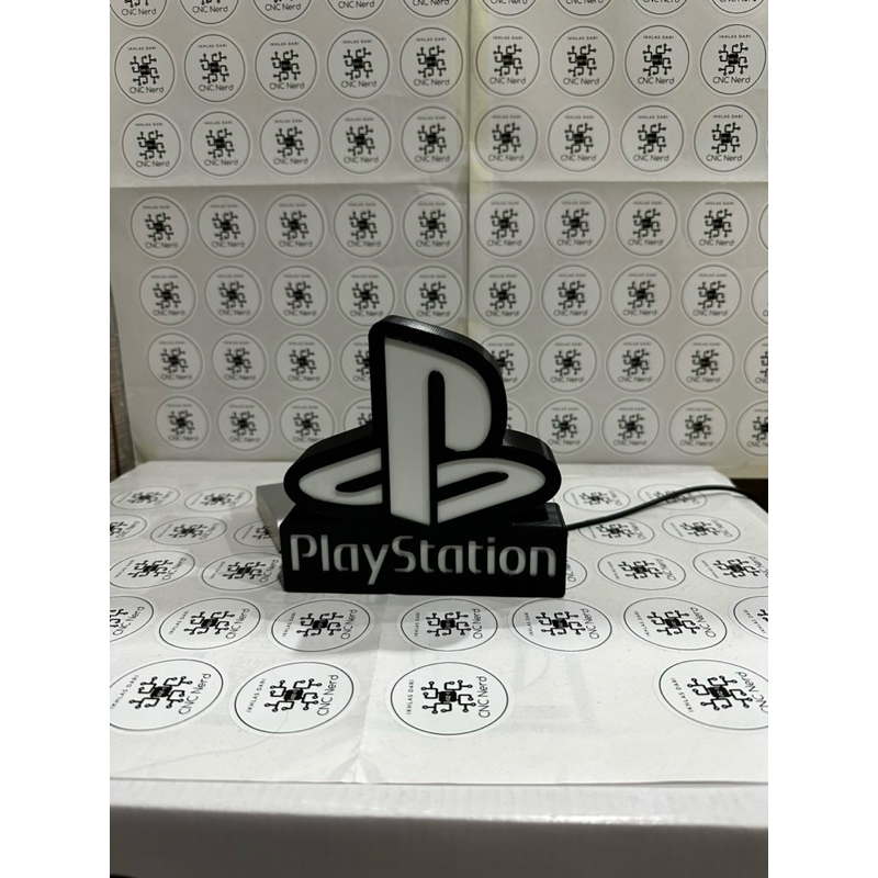 กล่องไฟ LED USB โลโก้ Playstation (Ver 2)