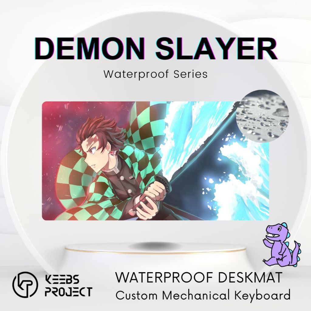 Demon Slayer Premium Deskmat WATERPROOF (900mm x 400mm x 4mm) แผ่นรองเมาส์/แผ่นรองเมาส์