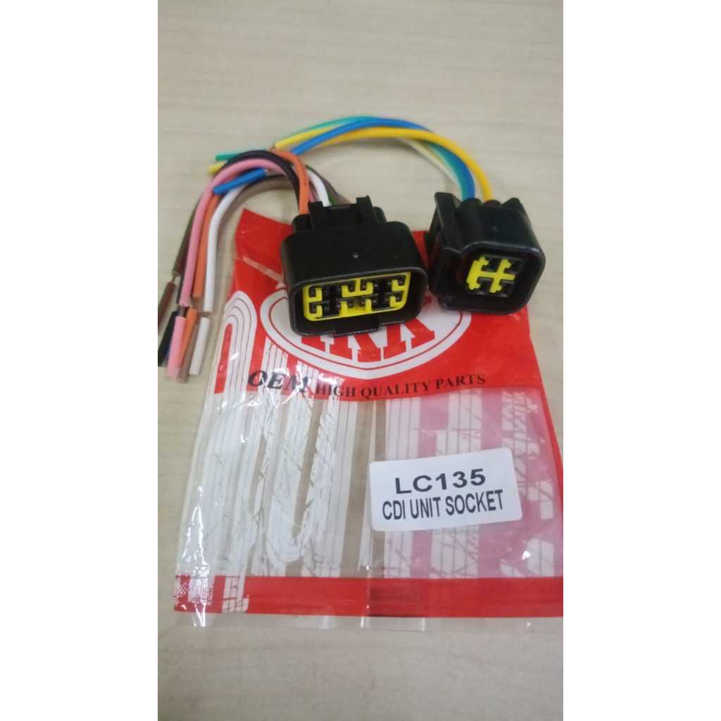 YAMAHA LC135 135LC LC 135 V1 V2 V3 V4 V5 V6 CDI UNIT SOCKET CDI UNIT SOCKET CDI UNIT SOCKET WIRE WAY