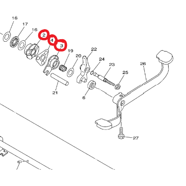 LAGENDA110 Z ZR BEARING 3 เกียร์เครื่องยนต์ KAKI BUSH GEAR ENGINE