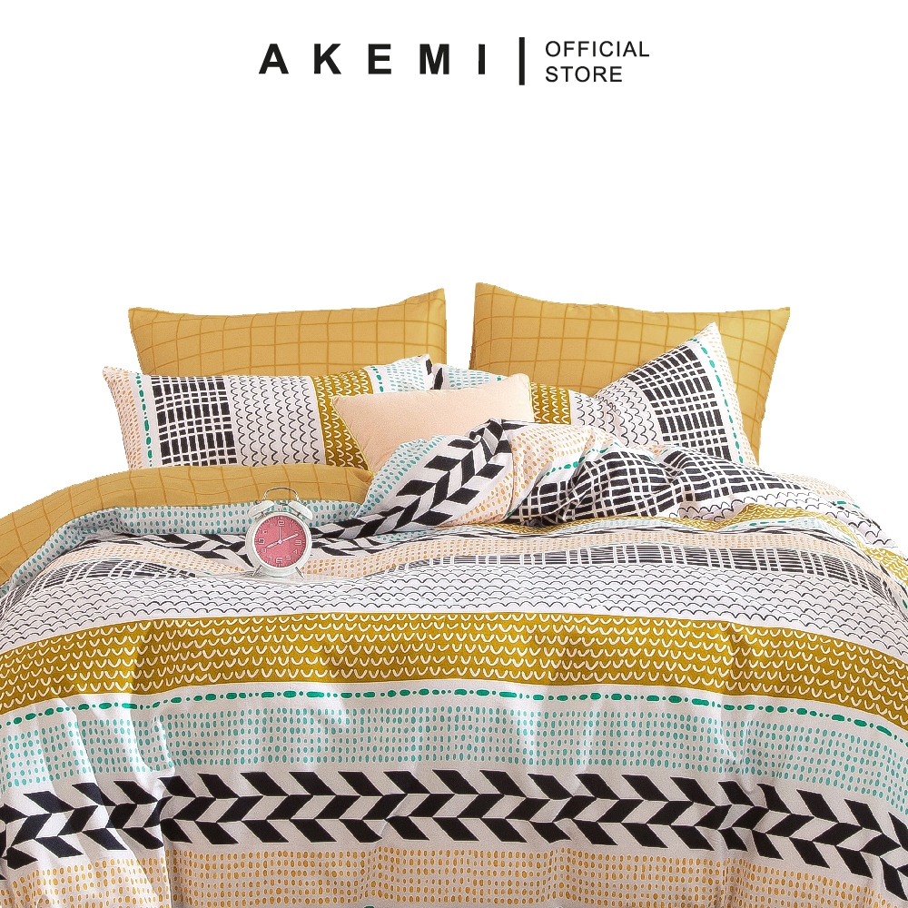 Ai by AKEMI ชุดผ้าปูที่นอน เก็บสะสมมีค่า ไมค์โตกซ์ 100% Sateen 650TC (Queen)