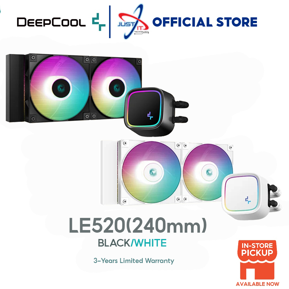Deepcool LE520 (240 มม.) ระบายความร้อนด้วยน้ํา สีดํา ขาว