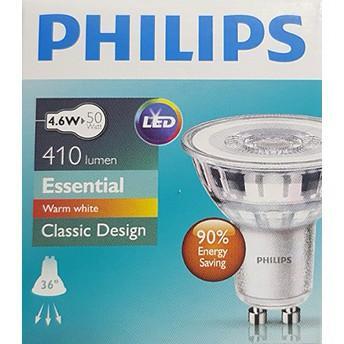 Philips GU10 4.6w หลอดไฟสปอตไลท์ LED