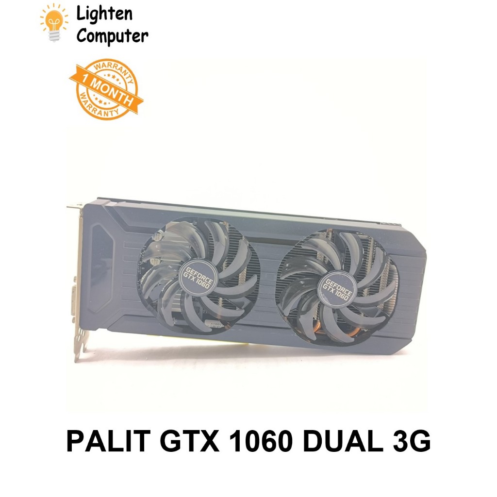 【USED】การ์ดจอ Palit GTX1060 Dual 3G 6 pin GDDR5 GTX 1060