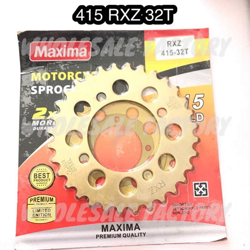 MAXIMA SPROCKET 415 YAMAHA RXZ 4 หลุม 32T 37T
