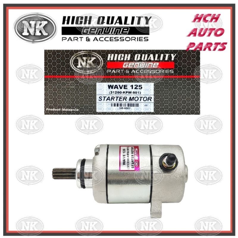 STARTER MOTOR ASSY - HONDA - WAVE 125/ 125R/ 125S/ 125X ULTIMO/ DASH 125/ FUTURE 125 - 31200-KPW-901
