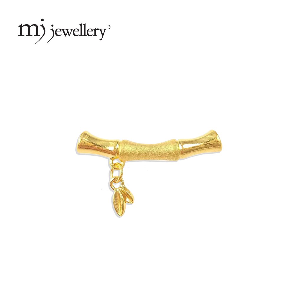 MJ Jewellery 3D 999.9/24K เสน่ห์ไม้ไผ่ทองคําบริสุทธิ์ B647