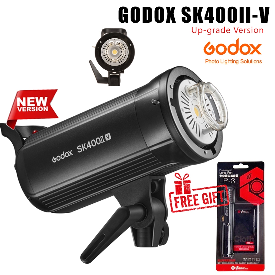 Godox SK400IIV - เวอร์ชันใหม่ -Studio Flash ระบบ X ไร้สาย Godox 2.4G ในตัว