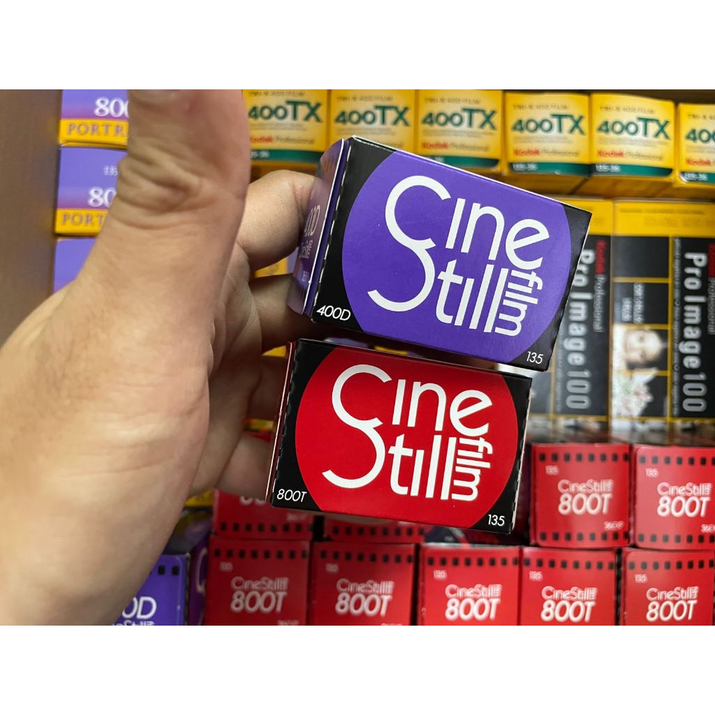 35 มม. Cinestill 400D 800T C41 Color Cinema Film Cinematic Tungsten & Daylight Film 135 สี (ราคาต่อม