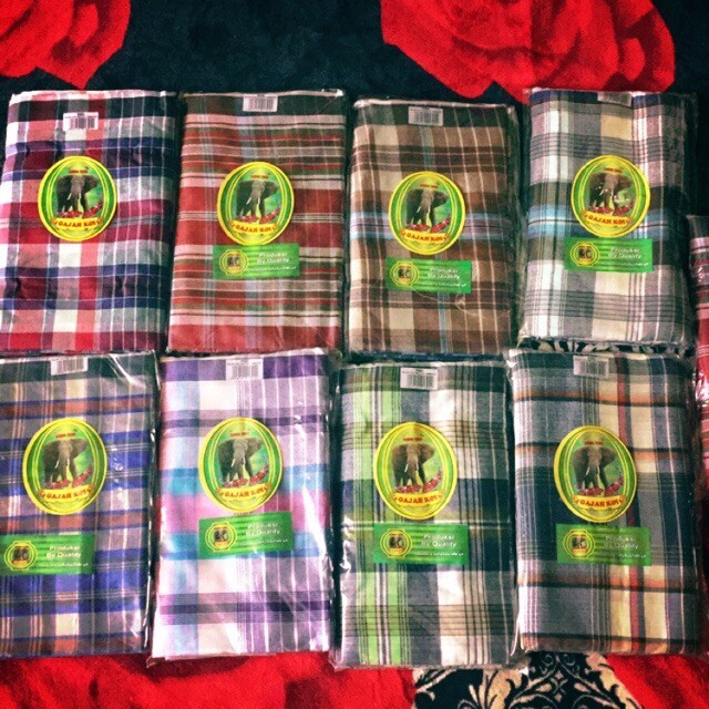PELIKAT CLOTH (MIX DESIGN) READY-TO-SEWING RIM CLOTH FOR ADULT MEN (CAHMIRI ELEPHANT)