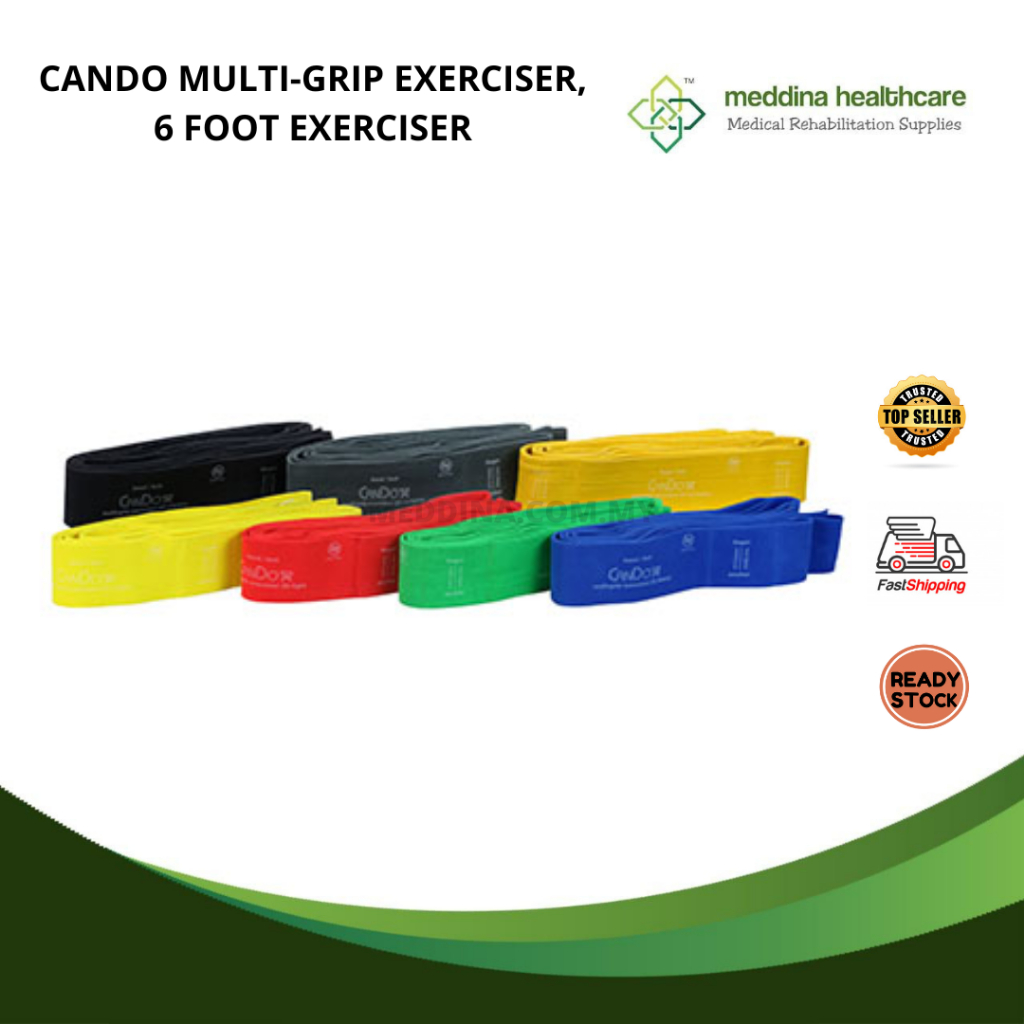 Meddina CanDo Multi-GripTM ยางยืดออกกําลังกาย 6 ฟุต