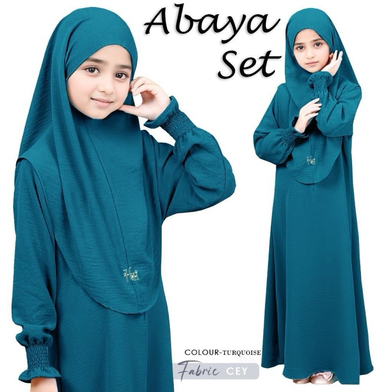 NEW ARRIVAL ABAYA SET BUDAK KHIMAR PERCHUMA (CEY) ผ้าฝ้าย ITALIAN BY FABRIC TEXTILE - รูปที่ 4
