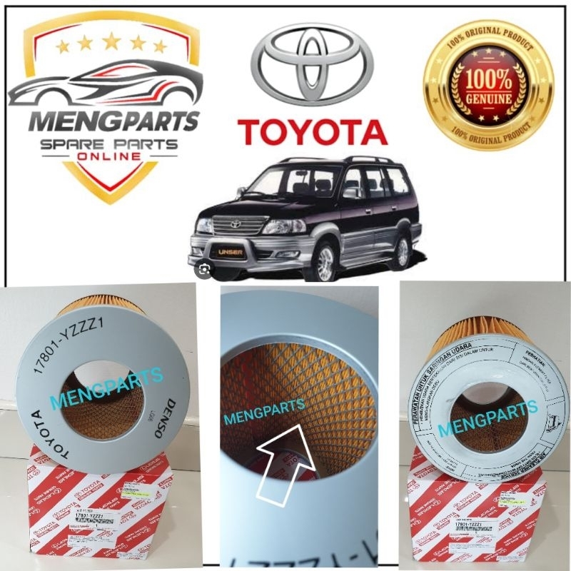 TOYOTA UNSER KF80 7K AIR FILTER 17801-YZZZ1