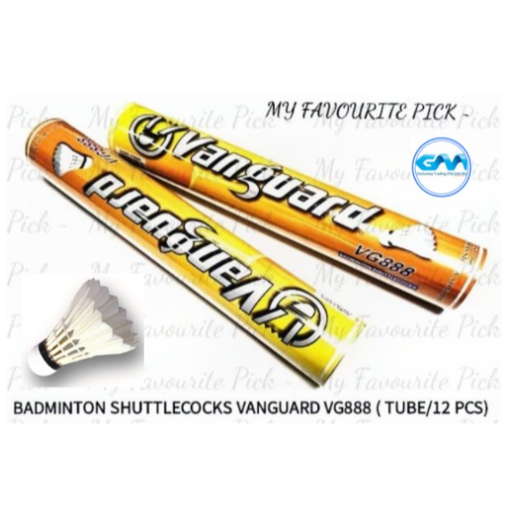 VANGUARD BADMINTON SHUTTLECOCKS VG888 (12 ชิ้น/หลอด)