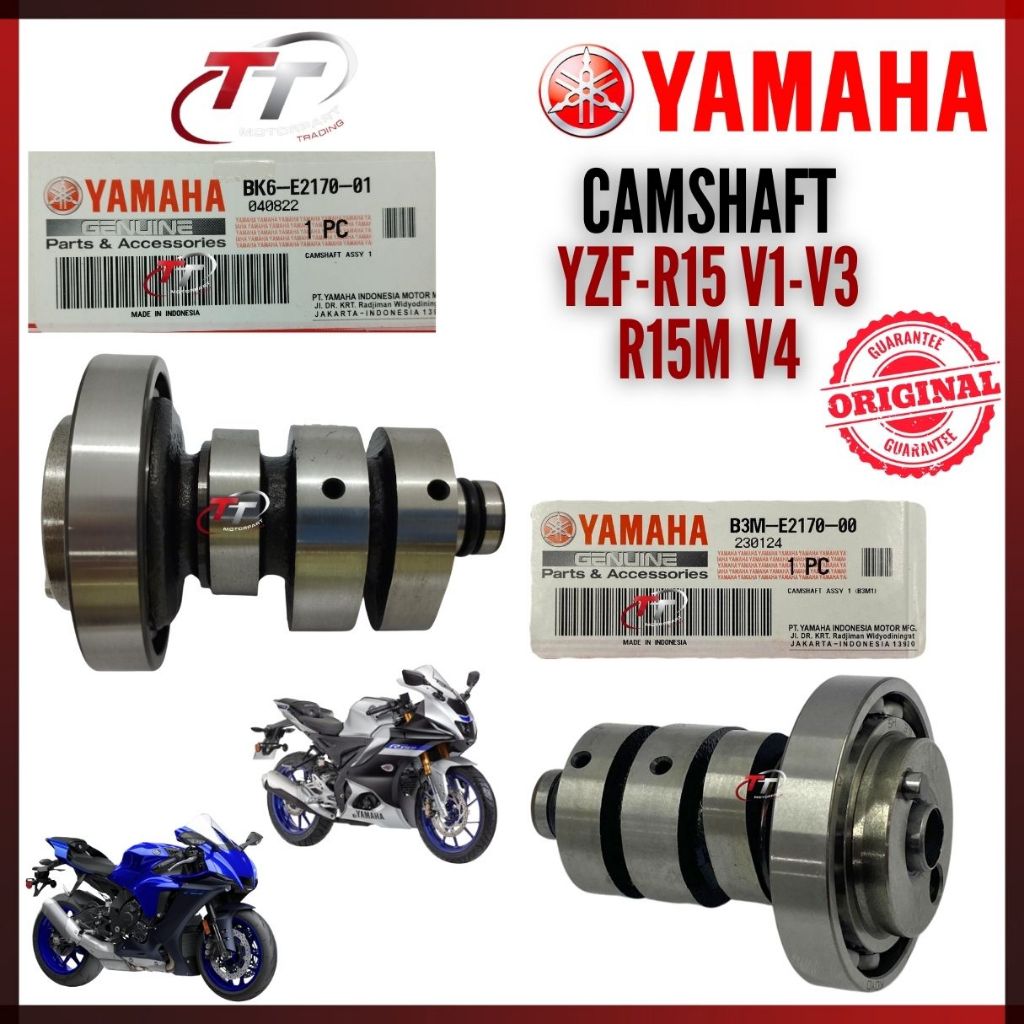 R15 YZF155 VVA R155 V1 V2 V3 V4 Camshaft Assy Cam Shaft Kem Sab Kam Sub B3M-E220-00 BK6-E2170-01 Yam
