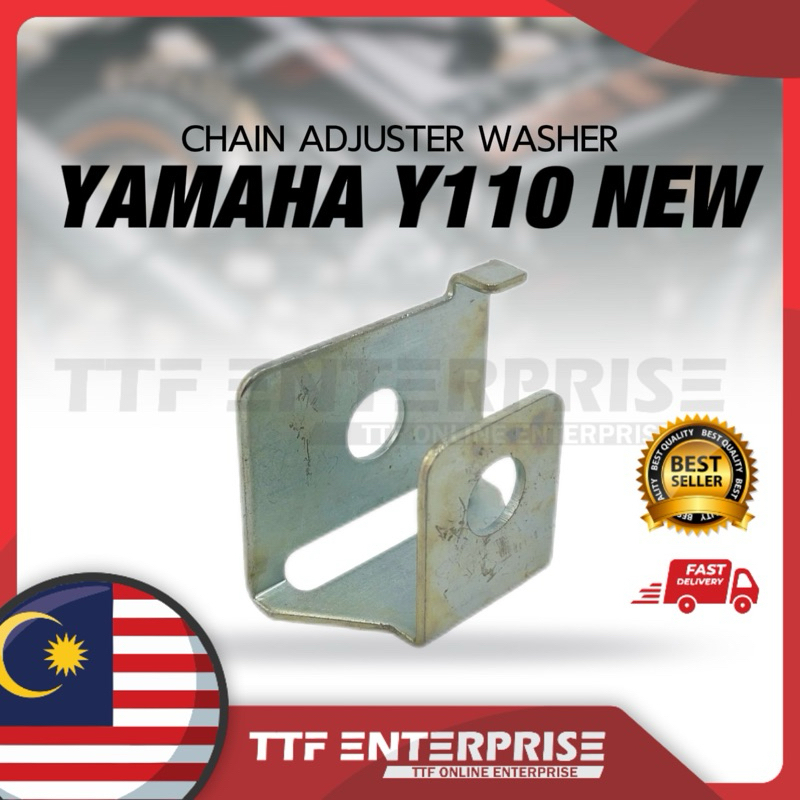 (1PCS) YAMAHA Y110-NEW CHAIN ADJUSTER WASHER BRACKET CHAIN ADJUSTER Y 110 NEW EKOR UDANG