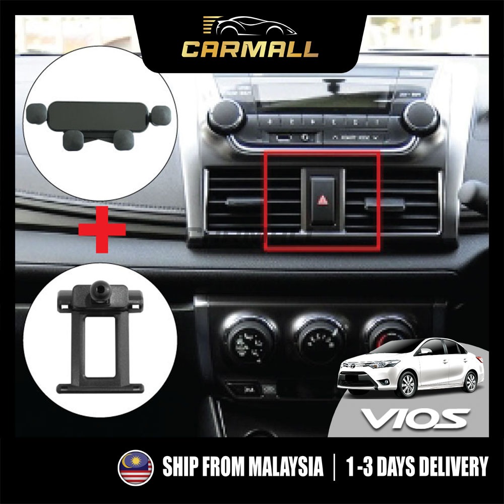ที่วางโทรศัพท์ในรถยนต์ Toyota Vios (3rd Gen) 2013-2019 XP150 NCP150 3rd [CARMALL]