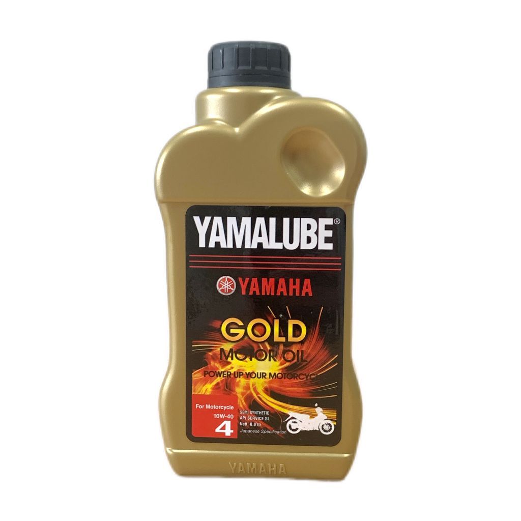 !!!! YAMAHA YAMALUBE GOLD 10W40 0.8 LITRE 4T MINYAK HITAM SEMI SYNTHETIC MOTORCYCLE OIL 4 STROKE OIL