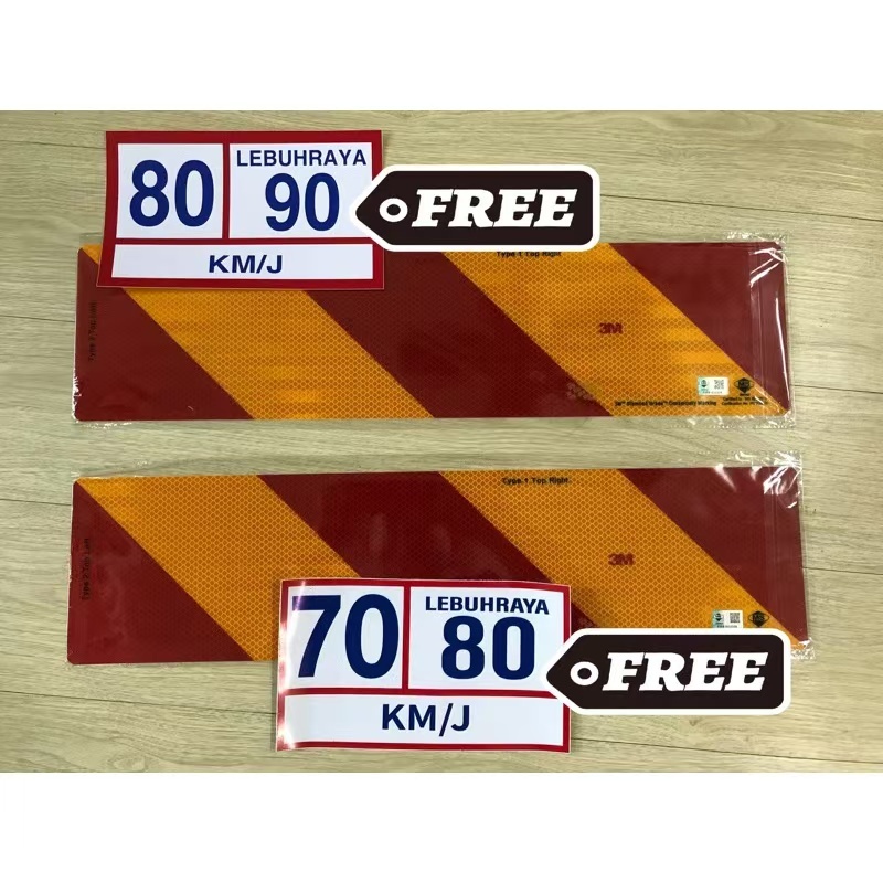 สติ๊กเกอร์ Puspakom Sirim, สติ๊กเกอร์ JPJ, สติ๊กเกอร์ Lori, สติ๊กเกอร์สะท้อนแสงเกรดเพชร 3M, สติ๊กเกอร์ทดสอบรถบรรทุก