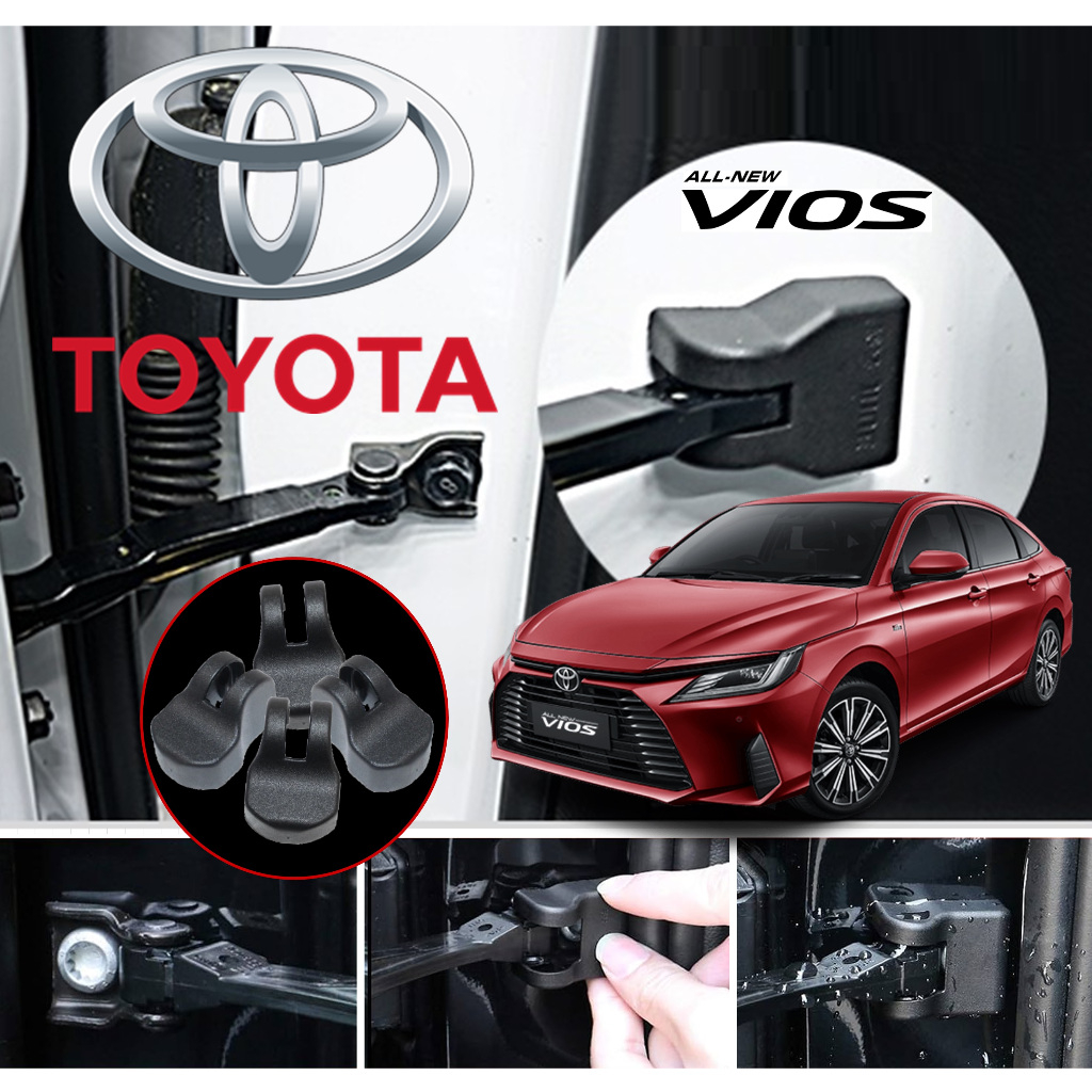 - ฝาครอบกันชนประตูรถโตโยต้า 1 ชุด/4 ชิ้นสําหรับ Vios/Veloz/Corolla Cross/Toyota Hilux