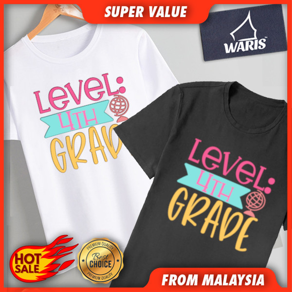 HOT Level 4th Grade 1 T-Shirt Kids & Adult - Cotton 100% QAM