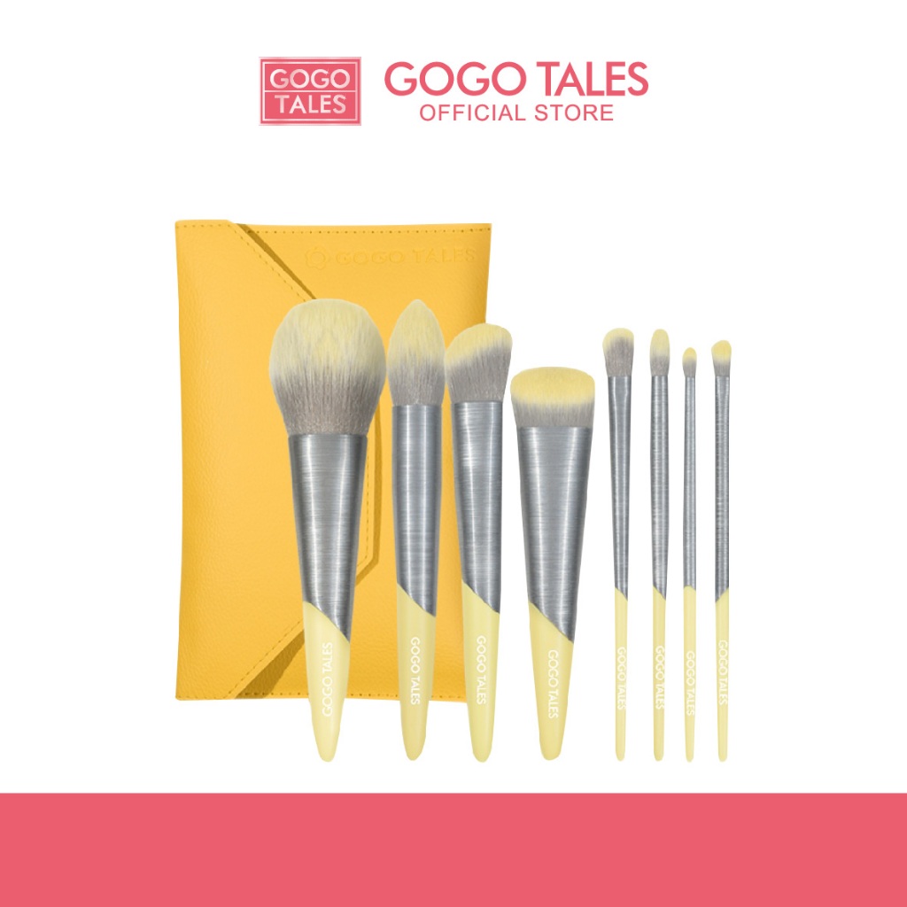 Gogo Tales Lemon 8Pcs Makeup Brush Set GT264