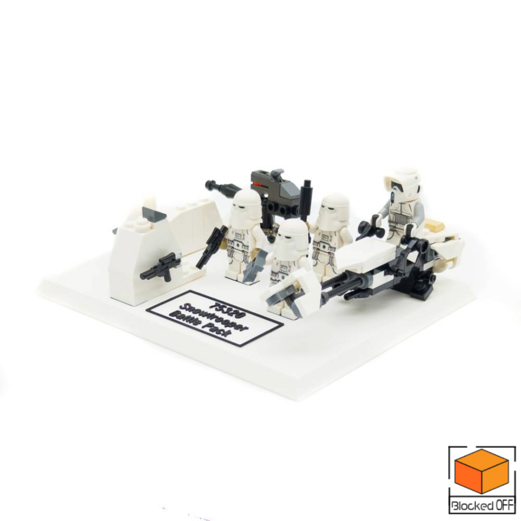 ขาตั้งจอแสดงผลสําหรับ Lego Star Wars Snowtrooper Battle Pack (75320)