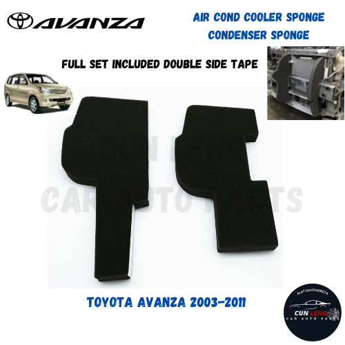 Toyota Avanza 2003 - 2011 Air Cond Cooler Condenser Sponge ครบชุด
